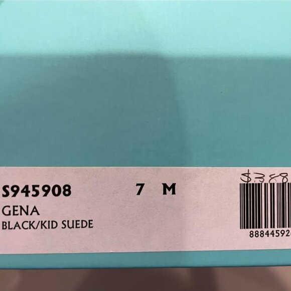 Kate Spade Gena Suede Ankle Tie Block Heel Pump - Picture 3 of 3